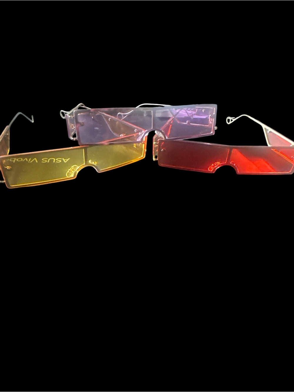FASHION SUNGLASSES ❤️💜💛 Rectangular Tinted ‼️‼️PICK 1 ‼️‼️- Yellow, Pink, Red